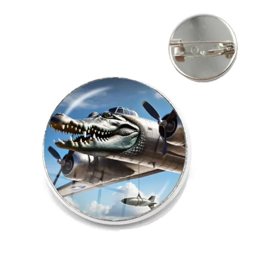Italian Brainrot Pin Bombardiro Crocodilo