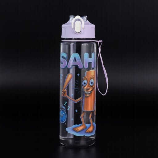 Transparent Water Bottle Tung Tung Tung Sahur